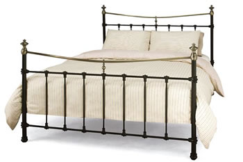 Super King Size Bed, Victorian Style Metal Frame